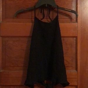 American Eagle Black Halter Top